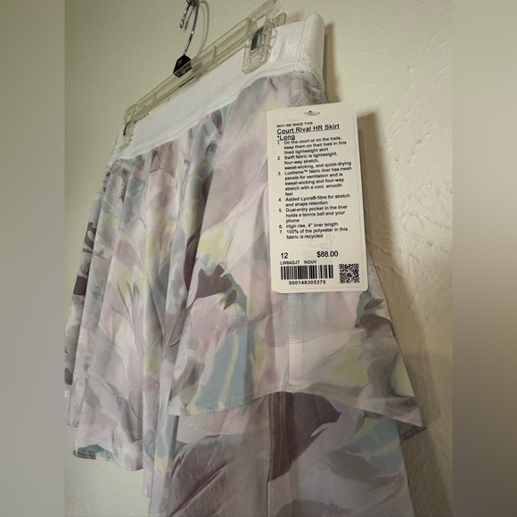 Lululemon court rival skirt size 12 NWT - Picture 3 of 8
